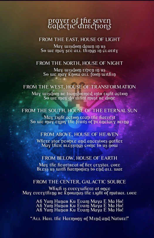 Prayer Seven Galactic Directions WP
