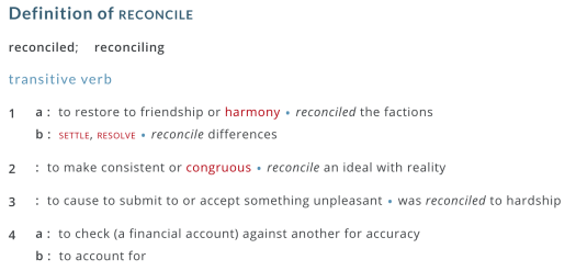 Reconcile